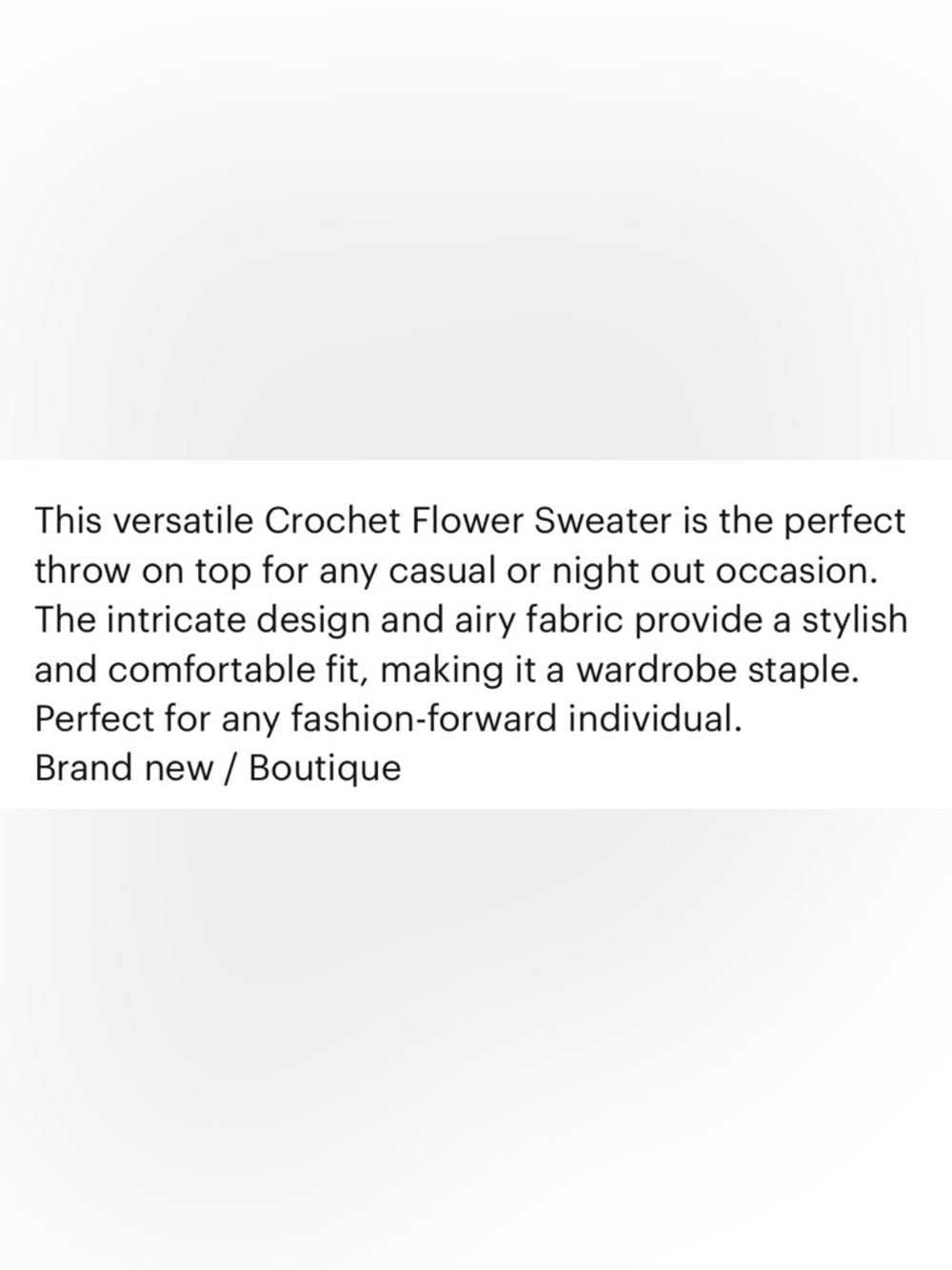 Crochet Fringe Sweater - Picture 12 of 14